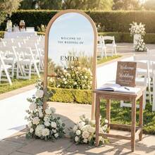 Adesivo de espelho personalizável para casamento (1 unidade) - Data e nome personalizados, elegante adesivo branco para casamento, ideal para chá de panela, aniversário, inauguração de casa - Papel de alta qualidade, decoração de casamento, design em formato de espelho, perfeito para o Dia dos Namorados, eventos de casamento e artigos para festas, impressão de alta qualidade. - Multicolorido - Ver 4