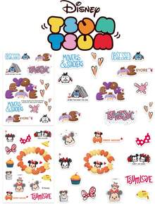 Bộ 8 miếng dán Disney Tsum Tsum Mickey Mouse dễ thương, hình dán vinyl dùng để trang trí văn phòng phẩm, sổ tay, album ảnh, thiệp, bình nước, ốp điện thoại, laptop, sổ ghi chép, sổ kế hoạch, hành lý, nhật ký, quà tặng sinh nhật, Giáng sinh, tiệc tùng. - 1 Set - Xem 3