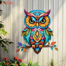 Tranh treo tường hình cú mèo phong cách Bohemian 2D, 1 chiếc - Hoàn hảo để trang trí hiên nhà, vườn, sân, phòng khách và hàng rào ngoài trời phòng ngủ - Lý tưởng cho các bữa tiệc ngày lễ, món quà hoàn hảo cho gia đình và bạn bè - A - Xem 4