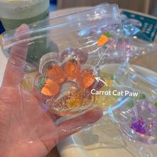 Juguete apretable de gato con garras de fruta transparente de alta calidad, juguete antiestrés de rebote lento, recuerdo atractivo o regalo ideal para vacaciones, adecuado para mujeres jóvenes y estudiantes - Multicolor - Ver 13