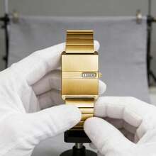 Relógio de quartzo feminino minimalista retrô de luxo, presente de alta qualidade para ocasiões formais e informais, relógio de quartzo quadrado com calendário. - Tamanho Único - Ver 6