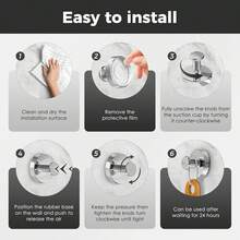 2026 Upgraded Suction Cup Hooks For Shower, Heavy Duty Vacuum Lock No Drill Stainless Steel Hooks, Rustproof Silver Bathroom Towel Hooks For Glass Door Tile & Windows, 2 Pack - A - View 4
