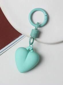 1pc Women's New Faux Cake Keychain PU Heart Key Chain Pendant Bag Charm Key Ring Best Party Gift Jewelry - Multicolor - View 10