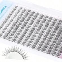 168pcs D Songs 9-12mm Mixed 0.07mm 14rows/168pcs Waterproof Mink, Lightweight Lashes Natural To Dramatic Makeup, Suitable Daily Use And Eventslash Clusters,Eyelash Clusters,Individual Eyelashes,Lashes,Lashes - D - 查看 3