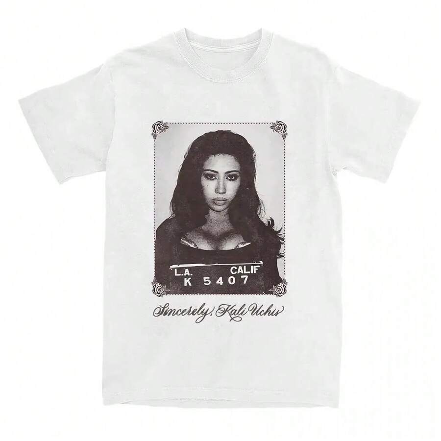 Men's Cotton T-Shirt, Candid Photo T-Shirt, Harajuku Y2k Casual Crew Neck Short Sleeve T-Shirt, Unisex - 2 - 查看 1