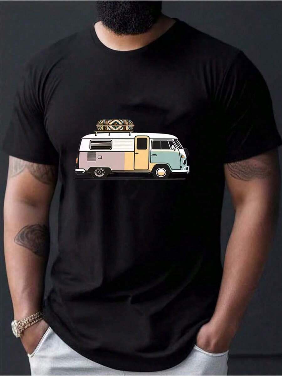 Mangas cortas de moda para deportes de ocio masculinos, estampado 2d con patrón de , elástico y cómodo, adecuado para deportes, viajes, ropa diaria casual - versión convencional de cuello redondo, tejido de punto, camiseta con patrón, camisa cómoda, mangas cortas de moda impresas masculinas Y2k Camiseta Verano Camisa De - Blanco - Ver 1