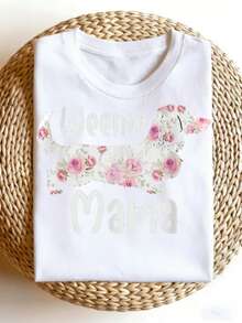 Vintage Dachshund T-Shirt - Fun Dachshund And Mama Dachshund Print With Floral Design, Suitable As A Gift For Dog Owners And Dachshund Lovers, Casual Crew Neck T-Shirt, Designed Specifically For Dachshund Enthusiasts. - 白色的 - 查看 8