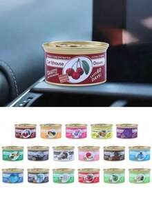 Solid Car Air Freshener, Long-Lasting Fiber Block Diffuser, Deodorizer, Home Decor, Flameless Fragrance, Wardrobe Hanging Scent, Suitable For Room, Bathroom, Bedroom, Office, Natural Scents: Vanilla, Bubble Gum, Cherry, Lavender, Strawberry, Coconut, Suitable For Birthday, Christmas, Mother's Day, Father's Day, Wedding, Graduation, Music Festival Gifts - Multicolor - View 11