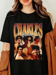 Dam-T-shirts - Svart - Visa 1