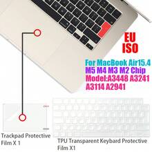 SDYIGOE Pelindung Keyboard TPU Ultra Tipis Cocok Untuk Model Air 15 Inci (Chip M2, M3, M4, M5) Tahun 2026, Sesuai untuk Model A3448 A3241 A3114 A2941, Dilengkapi dengan 1 Pelindung Touchpad - View 12