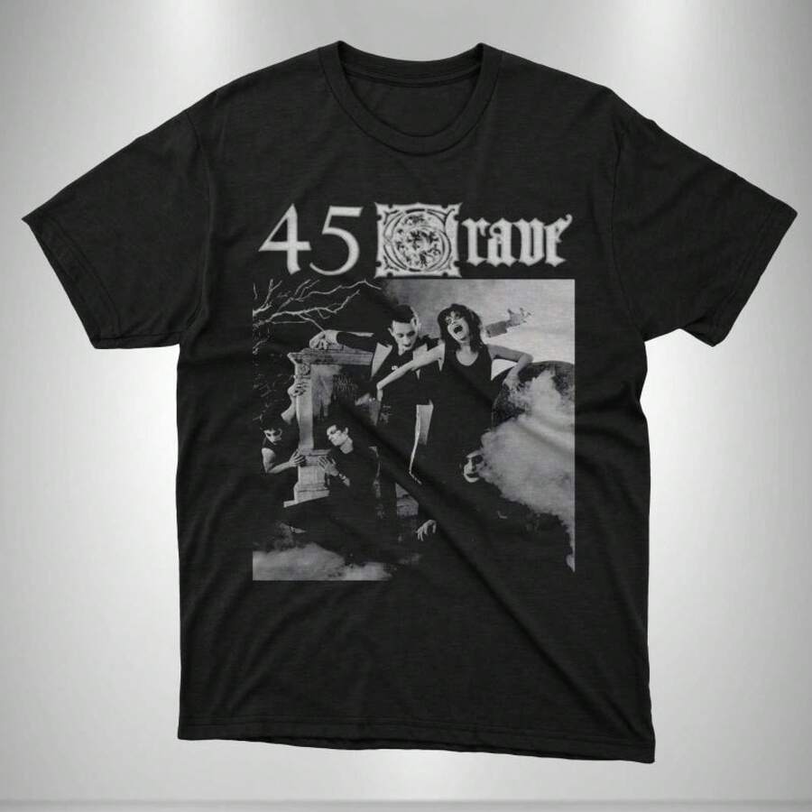 45 Rave T-Shirt Post Punk Goth Teletech Take That T Shirt Poster - Black - View 1