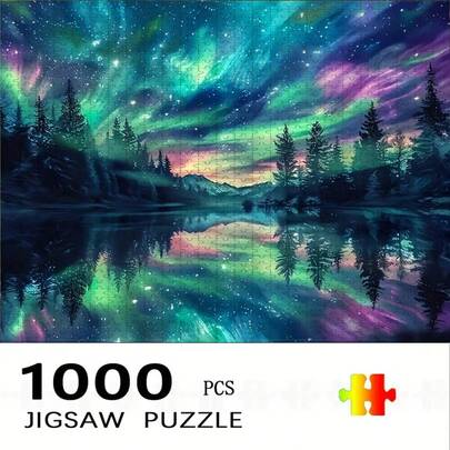 Tranh ghép hình 1000 mảnh, kích thước 50*70 cm/19.7*27.6 inch - Tranh nghệ thuật khảm trang trí tường, tranh tự làm cho người yêu nghệ thuật, chất liệu giấy không khung, lý tưởng để trang trí nhà cửa, phòng khách, văn phòng, món quà tuyệt vời cho Halloween, Giáng sinh, Năm mới, Lễ Phục sinh.
