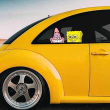 SpongeBob SquarePants 1 pieza Pegatina creativa de Plankton de dibujos animados de Bob Esponja, pegatina de alta calidad para cubrir arañazos en el automóvil, pegatinas para partes de motocicleta - A - Ver 11