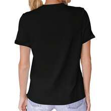 1 Cross-Country T-Shirt For Mom, Cross-Country Mother's T-Shirt, Gift For Mom, Checkered T-Shirt For Mom, Cross-Country T-Shirt, 180g, 100% Cotton, Designs Are Printed. Unisex. - 黑色 - 查看 2