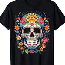 Camiseta impresa para hombres y mujeres - Negro - Ver 1