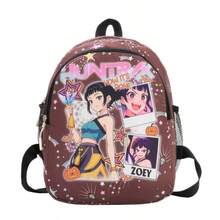 Hasbro 1个卡通K-POP：女巫狩猎少女组合学生背包，时尚印花儿童大容量书包 - 彩色 - 查看 3