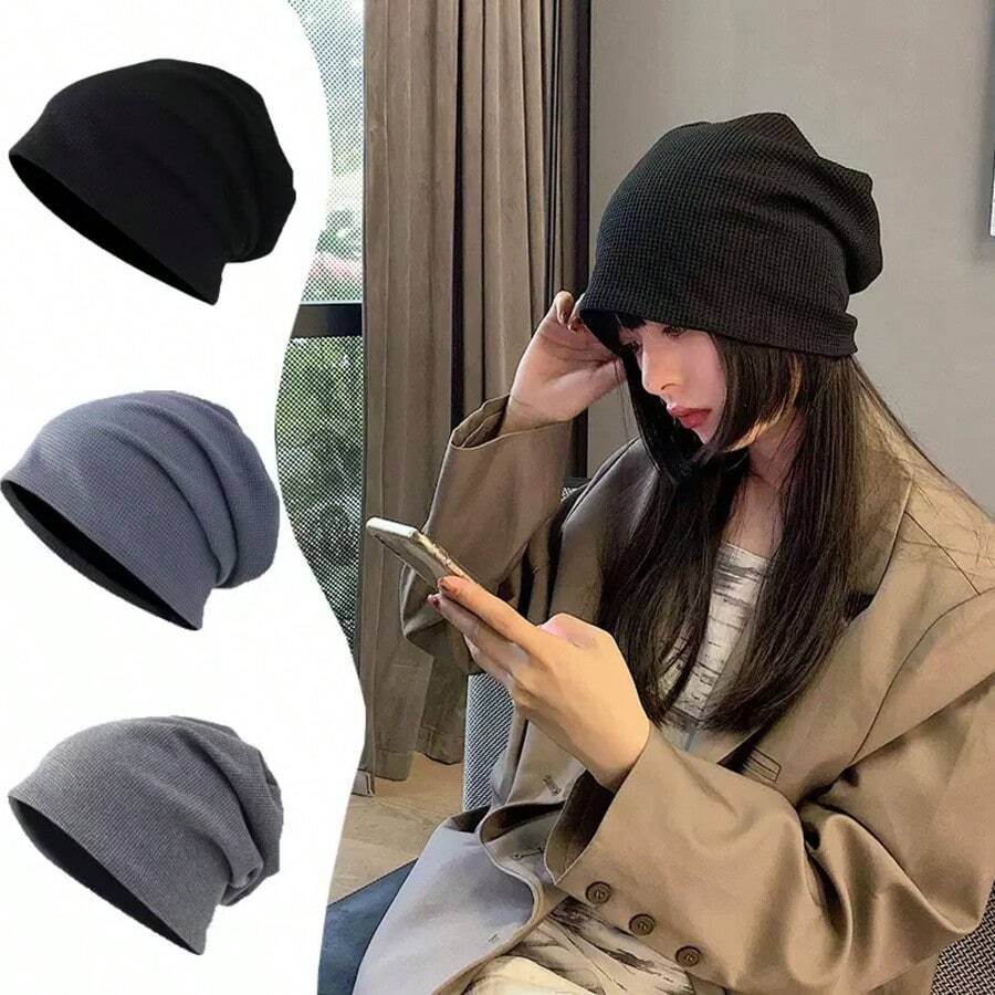 1pc Men's Dark Color Random Letter Print Breathable Soft Lightweight Headband/Neck Gaiter, Suitable For Spring, Summer, Autumn Daily Wear As Neck Warmer Or Sun Visor - Multicolor - View 1