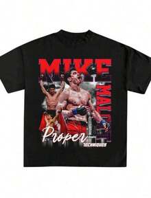 Camiseta Mike Marott unisex, camiseta  regalo deportivo para fanáticos del boxeo, equipo deportivo de entrenamiento, camiseta de campeón de boxeo, blusas para mujer, blusas, camisetas de mujer, tops de mujer, unisex. - Negro - Ver 6