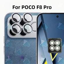 鹰眼镜头贴膜，适用于小米 Poco X8 Pro/X8 Promax/F8 Ultra/F8 Pro/14T/14T Pro，金属环防刮防摔镜头保护膜，9H 硬度，镜头保护垫，镜头保护膜，防刮防摔，自动校准定位，表面光滑，高清镜头保护膜，适用于智能手机用户，可搭配手机壳使用，保护您的手机镜头，提供彩色、银色、黑色三种颜色可选。 - 彩色 - 查看 14