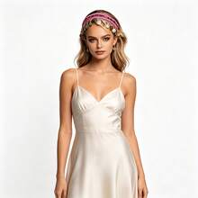 1 chiếc mũ đội đầu múa bụng phong cách Bohemian - Dây đeo đầu lấp lánh có thể điều chỉnh, thích hợp cho đám cưới/lễ hội/câu lạc bộ, vương miện tóc phong cách retro Y2K. - Nhiều màu - Xem 5