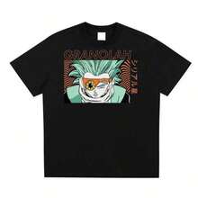 Temporada de Regreso a Clases Camiseta de Manga Corta, Camiseta con Estampado de Tema de Anime Popular, Suave y Cómoda, Unisex, Camiseta Casual para Todas las Estaciones, GRANOLA  Super Camiseta de Secado Rápido y Refrescante ODMPOD para Niños en Verano Y2k Camiseta Verano Camisa De - Negro - Ver 7
