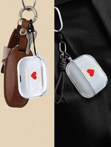 Funda transparente para AirPods con impresión del eslogan "Jesús te ama", compatible con de 4ta/3ra/2da/1ra generación - transparente - Ver 4
