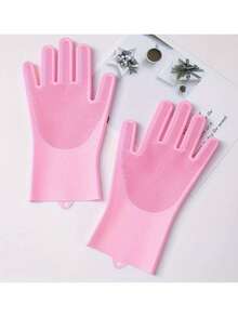 Silicone Scrub Gloves - Multipurpose Dishwashing And Cleaning Gloves, Suitable For Kitchen, Bathroom And Car - Wearing Brush Gloves - View 17