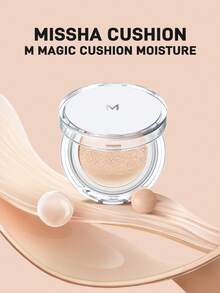 Missha 氣墊粉底液，長效控油、防水防汗、細緻毛孔（附替換裝），適合所有膚質，適合 Gen Z 與 Y2K 風格愛好者用於派對與約會，理想的母親節禮物，12g*2/0.42oz - #21 BRIGHT COLOR - 查看 11