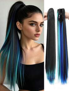 Kẹp tóc giả thẳng, tóc highlight thời trang, chất liệu tổng hợp chịu nhiệt cao, phù hợp để sử dụng hàng ngày. - Nhiều màu - Xem 11