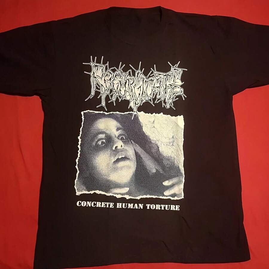 Regurgitate Gift For Fans Black T-Shirt Cotton All Size - Black - View 1
