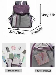 Lightweight Outdoor Backpack, Redefining Outdoor Travel Experience. Available In 3 Colors To Meet Different Users' Aesthetic And Scenario Needs. Whether It's Trekking Poles, Water Bottles Or Raincoats, They Can Be Securely Stored. The Cost-Effective Choice For Urban Commuting, Short-Distance Travel, And Outdoor Hiking. - Multicolor - View 3