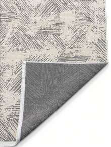 Modena Scandinavian Washable Chenille Rug With Fringes, Non-Slip Backing For Hallway, Living Room - Beige - View 6