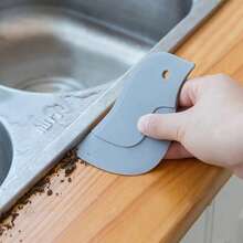 Scraper Oil Board, Penguin Soft Type Household Kitchen Oil Stain Scraper Baking Kitchen Small Tool - Pink - View 1