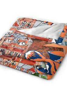Auburn Merch Tigers Throw Blanket Warm Blankets Breathable Air Conditioner Blanket For Car Classic Outdoor Blankets For Picnic For All Season - màu đen - Xem 7