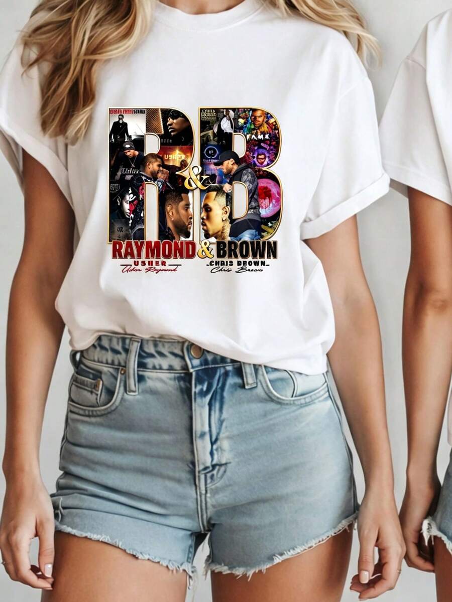 Usher Raymond And R&B Tour 2026 Concert T-Shirt - White - View 1