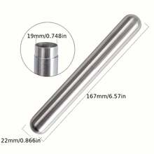1 pièce Tube d'humidification de cigare en acier inoxydable, portable et raffiné | Robuste et durable, tube de rangement idéal, cadeau de fête idéal pour les amis et la famille pour Halloween et Noël - A - Voir 7