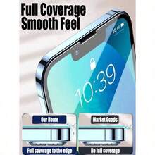 4pcs Full Screen Hydrogel Screen Protector Film Compatible With IPhone 15 14 Plus 13 16 17 17e 17air 12 11 Pro XR XS X MAX - Clear - View 3