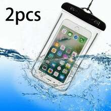 5/3pcs Waterproof Phone Pouch, Waterproof Bag, Travel Essential, Universal Waterproof Phone Bag, Air Cushion Waterproof Phone Case, 1/2/3/4/5pcs Set, With Lanyard Waterproof Phone Case, Suitable For IPhone 15/14/13/12/11 Pro Max, Waterproof Phone Case For Swimming Underwater, Beach Dry Bag, Sports Bag, Leisure Travel, Vacation, Summer Swimming Bag, Holiday Supplies, Beach Accessories, Pool Floats - Multicolor - View 94