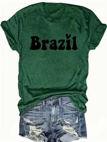 Tallas Grandes, Blusa de Manga Corta Oversize para Mujer - Top Casual de Cuello Redondo con Silueta en Línea, Ropa Casual de Primavera Verano de Manga Corta, Túnica Holgada Lavable a Máquina para Combinar y Relajarse (- - Verde - Ver 1