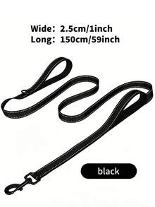 Heavy Duty Dual Handle Dog Leash, 5-6 Ft, Shock Absorbing Dog Walking Leash With Reflective Strips, Suitable For Large, Medium And Small Dogs, Great For Outdoor Walking And Training - Multicolor - View 20