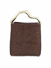 Women's Sparkling Full Rhinestone Handbag | Elegant Social Influencer Style, Suitable For Formal Occasions, Parties And Banquets - Multicolor - View 13