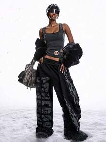2026 Nueva Llegada, Top Minimalista Sin Mangas y Sin Espalda, Adecuado para Primavera/Verano, Estilo Hip-Hop, 100% Algodón, Top Personalizado Ajustado para Mujer, Chaleco de Algodón, Top con Botones Estilo Old Money, Tops Sexys para Damas, Top de Verano - Gris Oscuro - Ver 5