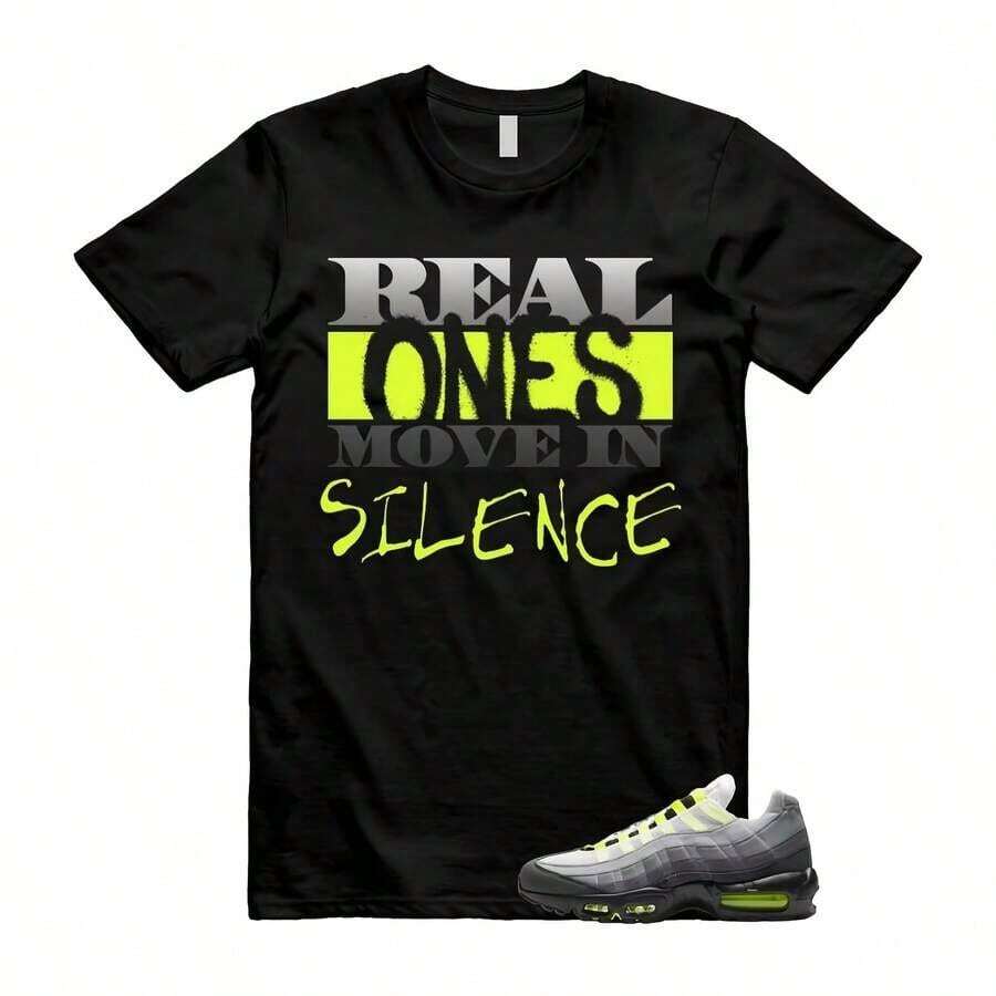 Camiseta 95 Big Bubble Amarillo Neón Negro Gris Frío 2026 OG Match REAL - Negro - Ver 1