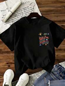 Women T-Shirts - Black - View 2