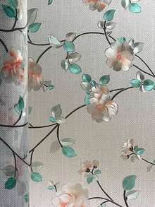 (1 Sheet) Thickened Colorful 3D No-Glue Static Cling Glass Film, Self-Adhesive Decorative Window Vinyl, Removable Creative Window Tint, Non-Sticky UV-Blocking Static Cling, Suitable For Home & Office - Flower - View 6