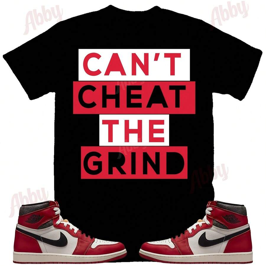 Can't Cheat T-Shirt To Match Retro 1 Lost And Found, Retro 1 Lost And Found T-Shirt, Lost And Found Sneaker T-Shirt - membentuk - View 1