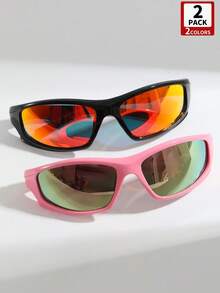 2 pares/set de gafas de moda deportivas para ciclismo, adecuadas para fotografía callejera, atuendo diario, fiestas, senderismo, campamento. Gran regalo para amigos, novios y actividades de festivales. Accesorios, accesorios de playa, Shadesy2kfestival, adecuados para vacaciones de verano en la playa, actividades al aire libre y viajes. - Multicolor - Ver 11