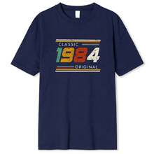 2024 nueva camiseta para hombre novedad impresionante Vintage clásico 1984 camiseta ropa de calle algodón estilo de verano camiseta hombres camisetas - 1 - Ver 5