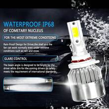 2个45000流明CANBUS H7 LED大灯，300W CANBUS无故障车灯，6500K，H1 H3 H4 H11 9005 HB3 9006 HB4，12V/24V - C6 - 查看 4
