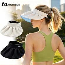 mohuan Women's UV Protection Foldable Sun Hat That Can Also Be Used As A Headband. It Is Perfect For Daily Outings, Travel, Beach Vacations And Other Occasions. As A Must-Have Sun Protection Product, It Is Also A Great Gift For Friends And Family. - A - View 8